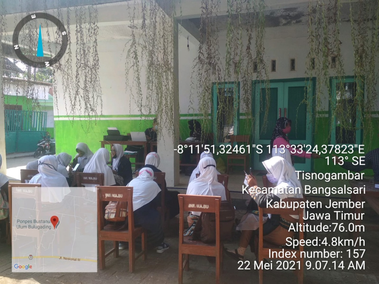 Tes Swab Pengurus Pesantren yang berangkat lebih awal di banding para santri