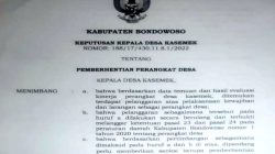 Duduk Persoalan Pemecatan 4 Kasun oleh Kades di Bondowoso, Konflik Batin Internal Keluarga Pasca Pilkades