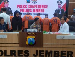 Komplotan Pemuja Sabu Asal Lumajang Dibekuk Polres Jember