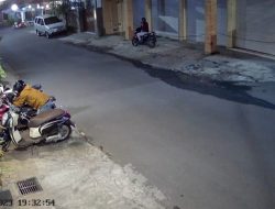 Terekam CCTV Motor Karyawan Studio Foto Digondol Maling