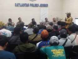 Pasca Laka Lantas, Satlantas Polres Jember Kumpulkan Driver dan Pemilik Kereta Kelinci