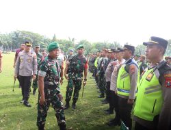 Jelang Kunjungan Wakil Presiden Gibran Rakabuming Raka, TNI-Polri Gelar Apel Pengamanan VVIP