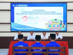 Tiga Anak Binaan Terima Pengurangan Masa Pidana pada Peringatan Hari Anak Nasional 2025