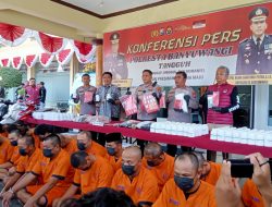 Sasar Pelajar, Puluhan Pengedar Okerbaya Digulung Polresta Banyuwangi