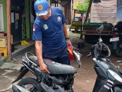 Motor Tiba-tiba Terbakar di Genteng, Diduga Korsleting Kelistrikan