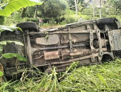 Wuling Tabrak Pohon Sepulang Liburan, 3 Tewas