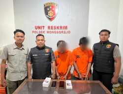 Diciduk Jelang Tahun Baru, Dua Pelaku Curat di Banyuwangi Rayakan Malam Pergantian Tahun di Sel Tahanan