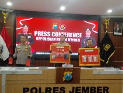 Edarkan Narkotika dan Milik Senpi Rakitan, Warga Sumberbaru Terancam Penjara Seumur Hidup