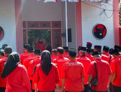 Hari Lahir Pancasila Jadi Momentum Konsolidasi, DPC PDI Perjuangan Banyuwangi Gelar Upacara Bendera