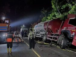Truk Tangki Pertamina Terperosok di Jalur Gumitir, Arus Banyuwangi-Jember Sempat Buka Tutup