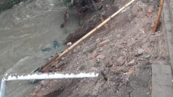 Luapan Sungai Gerus Plengsengan di Sempu Banyuwangi, Nyaris Hantam Bangunan Warga