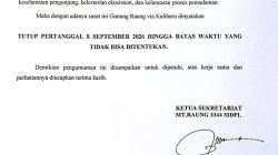 Muncul Titik Api diJalur Pendakian, Gunung Raung Ditutup